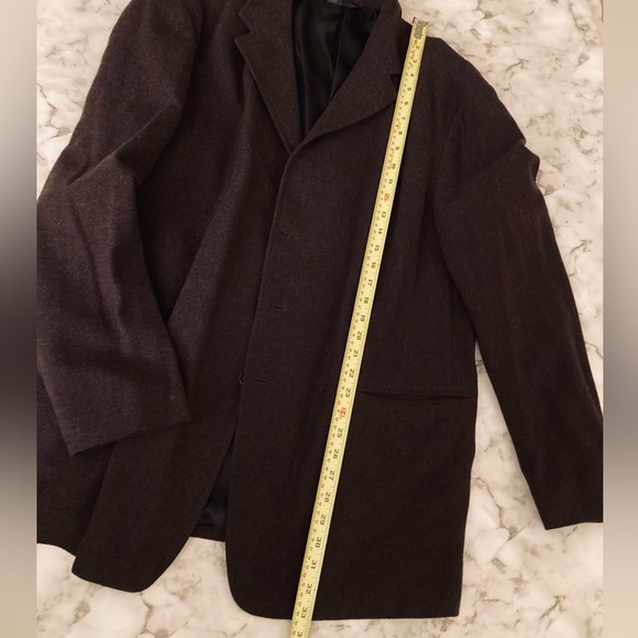 Armani brown wool button up blazer/ jacket - Picture 2 of 7